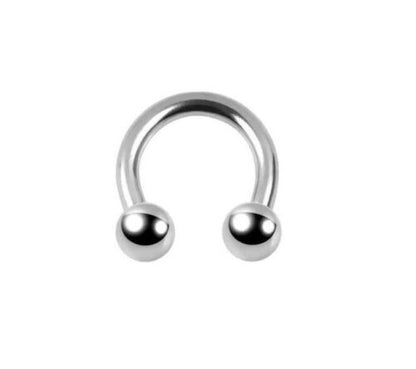 Piercing Septum Hufeisen Chirurgenstahl Silber Gold Rainbow