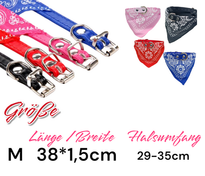 Hunde Halsband Bandana Hundehalsband Mit Tuch Verstellbar