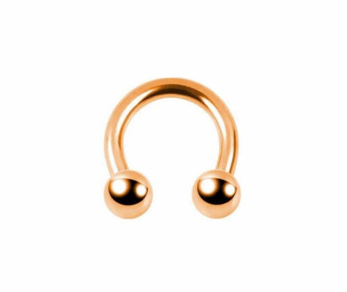 Piercing Septum Hufeisen Chirurgenstahl Silber Gold Rainbow