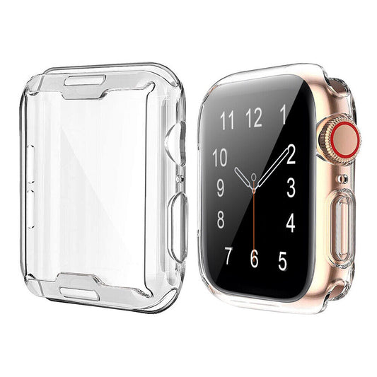 Schutzhülle kompatibel für Apple Watch Series 6 5 4 3 2 1 Silikon Fullcase