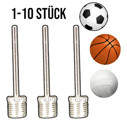 1-10x Ballnadel Fußball Ventil Nadel Ballpumpe Ball Pumpe Luftpumpe Basketball