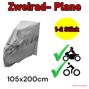 Fahrradplane Fahrradabdeckung Schutzhülle Cover Fahrradhülle 200x105 Schwarz