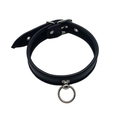 BDSM Halsfessel mit Ring Schwarz Erotik