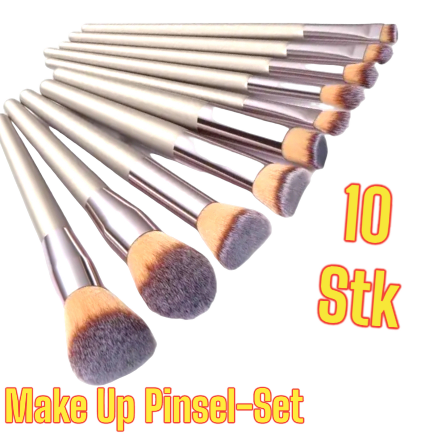 10Tlg Make up Pinsel Set Schminkpinsel Kosmetikpinsel Lidschatten Kosmetik Neu