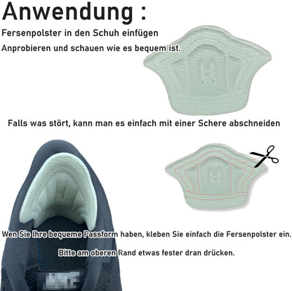 2x Fersenpolster Anti-Slip Fersenhalter Fersenschutz Schuh-Polster Fersenkissen